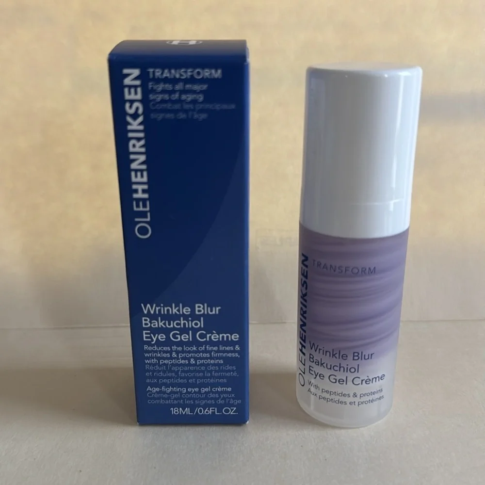 OLE HENRIKSEN Wrinkle Blur Bakuchiol Eye Gel Crème 0.6oz $52 NIB